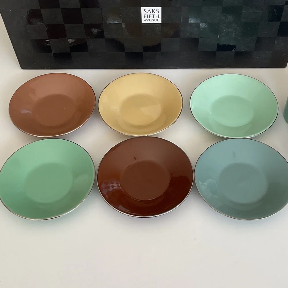 Saks Fifth Avenue Multicolor Espresso Mug Set. NWT - Picture 6 of 10